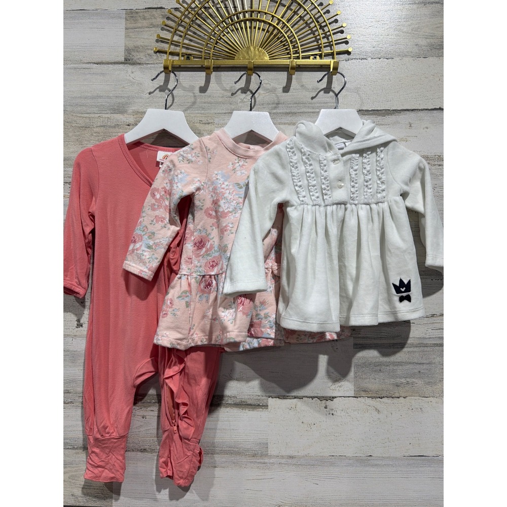 Abby & Evie Laura‎ Ashley First Impressions Girls 12M Pink White Bundle